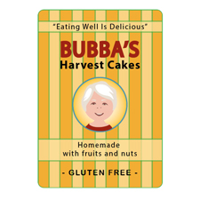 Cinelli Design - Package Label Bubbas Harvest Cakes